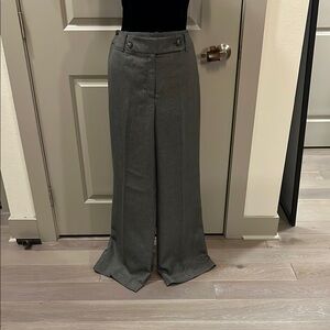 Ann Taylor Charcoal Textured Pants NWOT